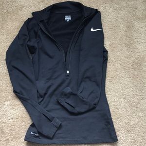 Nike pro fit half zip compression shirt